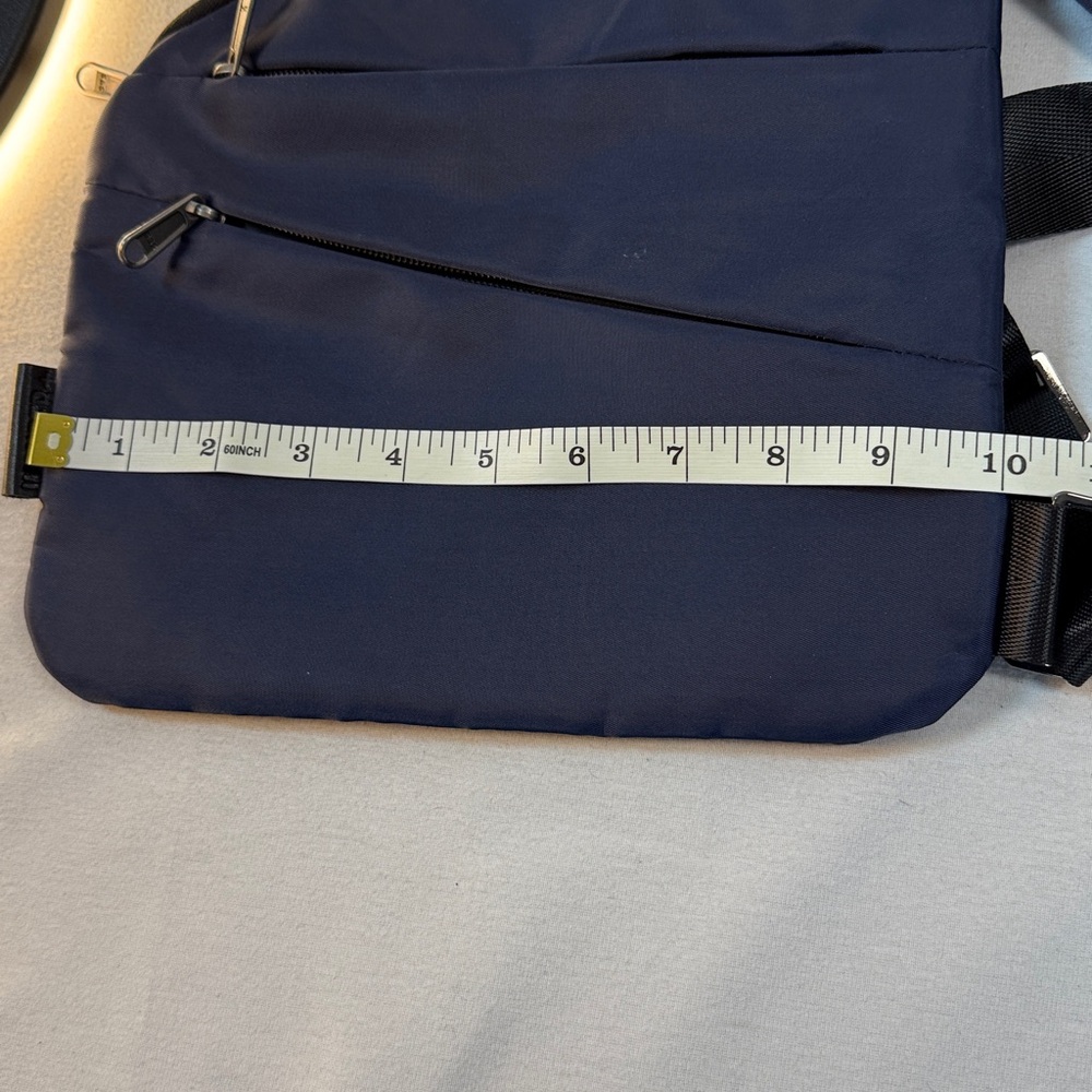Wander Plus Anti-Theft Slim Travel Navy Blue Crossbody Sling Bag - Picture 16 of 16